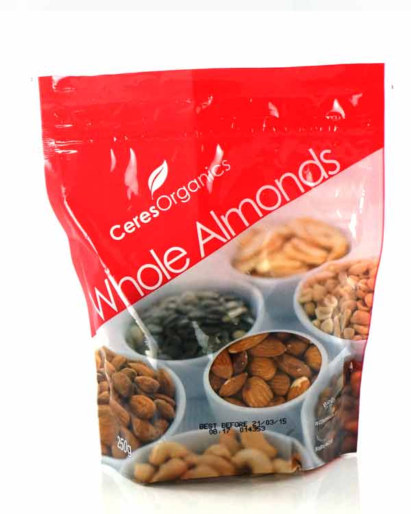 organic almonds ceres