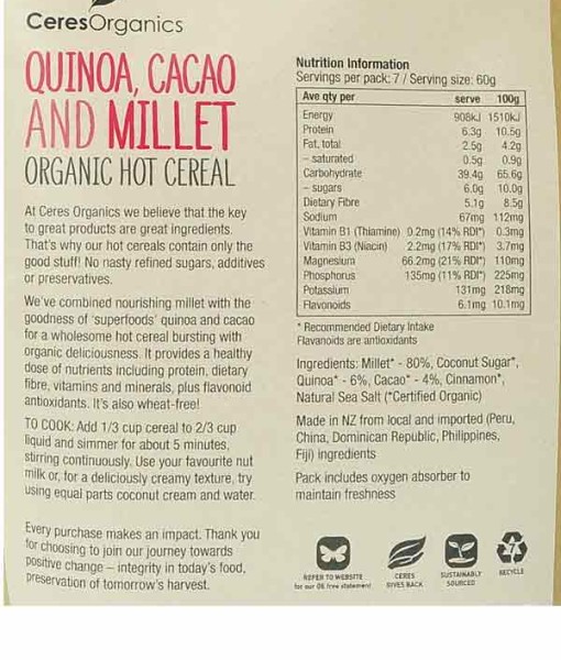 quinoa-hot-ceral-nutritional-information-nz